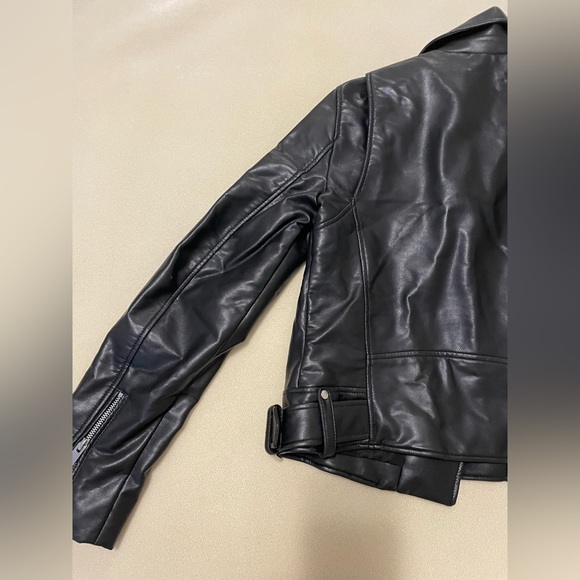 Zara Buckled Leather Jacket - Picture 10 of 11
